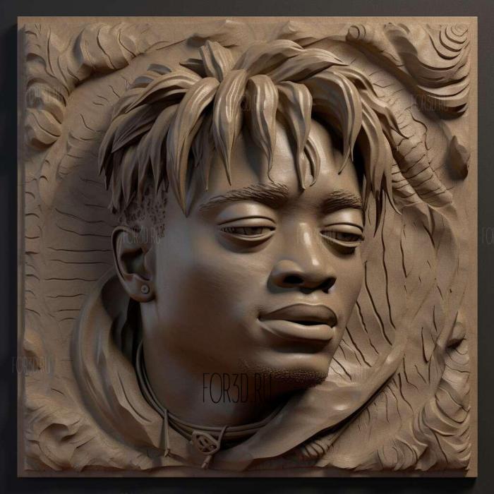 Juice Wrld 2 stl model for CNC